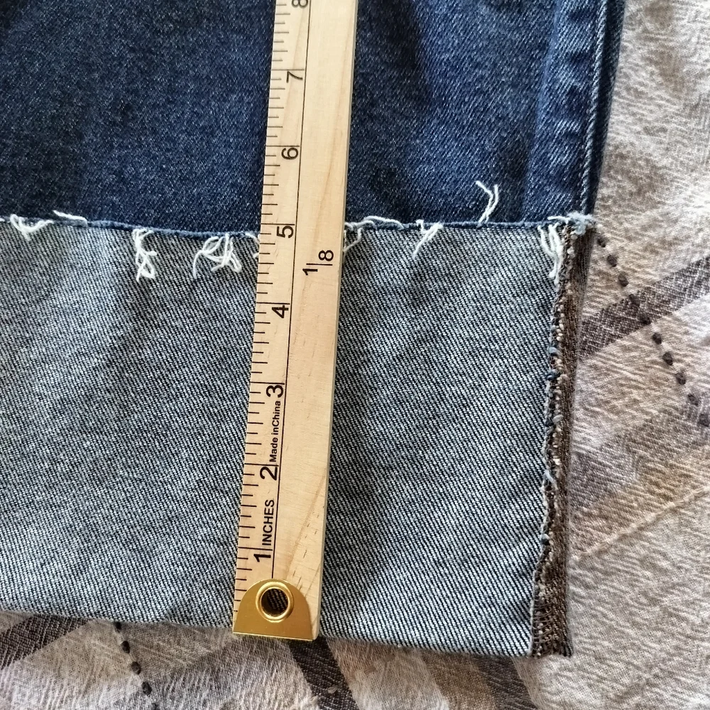 Ava‎ & Viv High Rise Cuffed Straight Jean Sz 24 Casual Chic Vintage 90's - Picture 9 of 12
